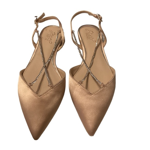 Badgley Mischka
Jewel Badgley Mischka Alanna Satin Slip-On Ballet Flats size 8.5 - Picture 1 of 9
